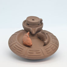 Load image into Gallery viewer, Ceramic Fish of Prosperity + Three-fish Flower Spring
