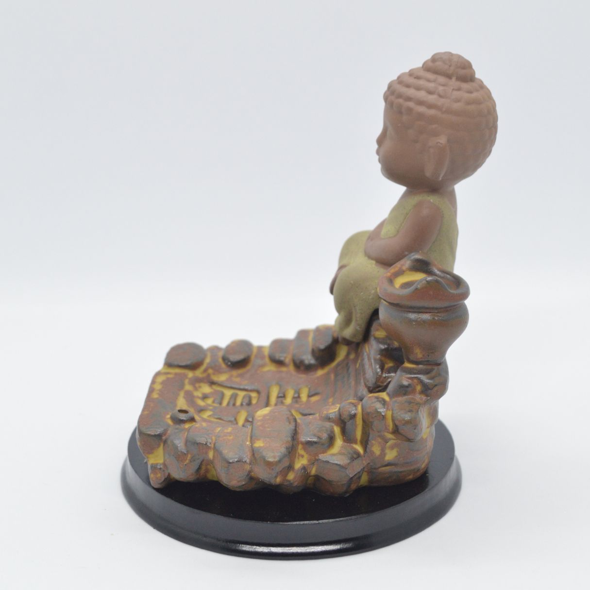 Little Buddha Praying Spring Hills Smoke Backflow Incense Burner