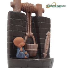 Load image into Gallery viewer, Little Monk and Wishing Well Smoke Backflow Incense Burner