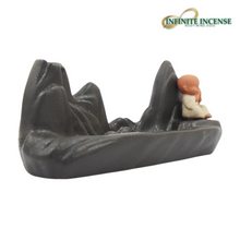 Load image into Gallery viewer, Smokey Mountain and Laughing Monk Smoke Backflow Incense Burner