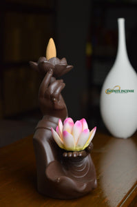 Buddha Hand Holding a Lotus Flower