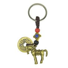 Load image into Gallery viewer, Feng Shui Ancient Lucky Keychain Pendant (The Five Emperor Coins)