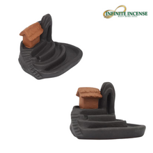 Load image into Gallery viewer, Lucky Miniature House in Fountain Smoke Backflow Incense Burner