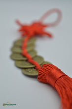 Load image into Gallery viewer, Feng Shui Fortune 8 coins with Mystic Knot