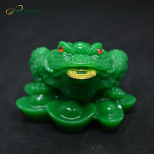 Load image into Gallery viewer, Feng Shui 3 Legged Lucky Jade Frog