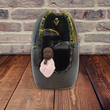Load image into Gallery viewer, Little Monk Sitting in a Jar Cave Smoke Backflow Incense Burner