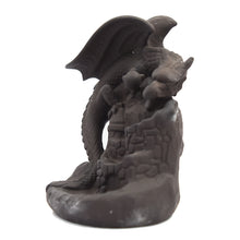 Load image into Gallery viewer, Winged Dragon On Castle Tower Smoke Backflow Incense Burner