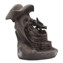 Load image into Gallery viewer, Winged Dragon On Castle Tower Smoke Backflow Incense Burner